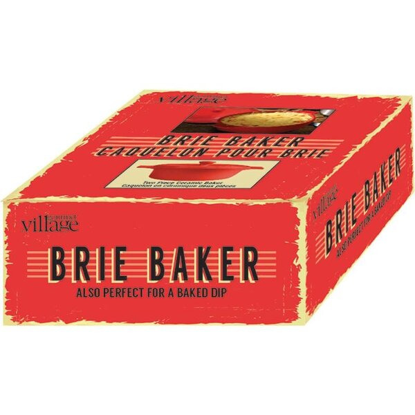 Gourmet du Village Red Ceramic Brie Baker