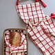 Tablier de cuisine à carreaux Rouge de Harman