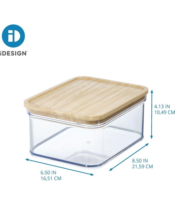 iDesign iDesign Rosanna Pansino Collection Plastic Canister with Lid, 6x8"
