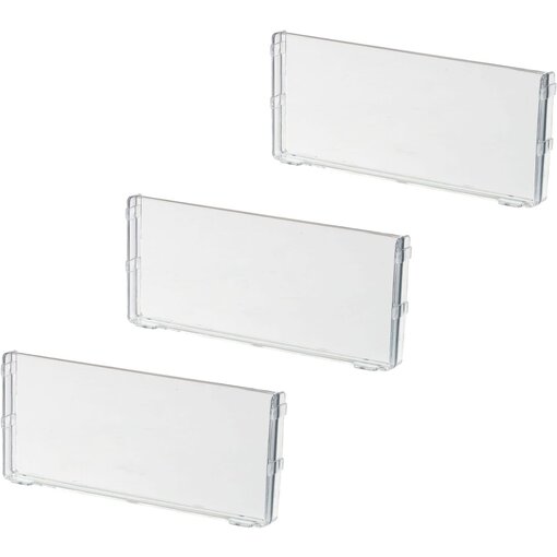 iDesign iDesign Rosanna Pansino Clear Plastic Dividers, 3 Pack