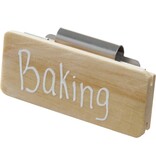 iDesign Étiquettes en bois clipables pour bacs de rangement Rosanna Pansino, ens/3 de iDesign