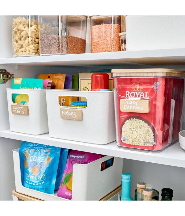 iDesign Étiquettes en bois clipables pour bacs de rangement Rosanna Pansino, ens/3 de iDesign