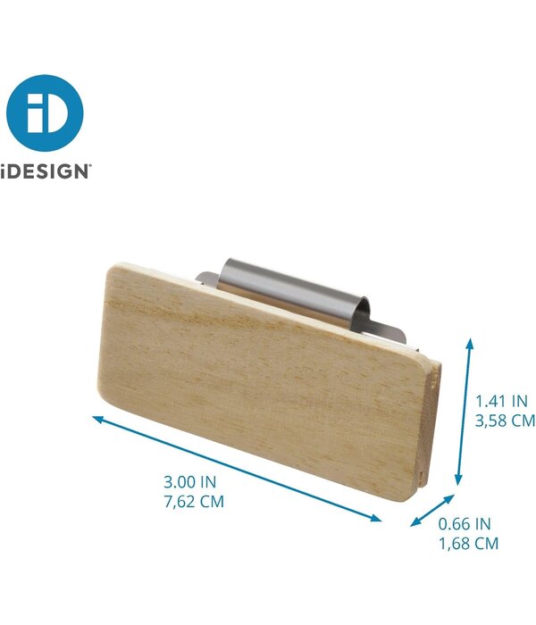 iDesign Étiquettes en bois clipables pour bacs de rangement Rosanna Pansino, ens/3 de iDesign
