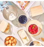 iDesign iDesign Plastic Medium Mixing Bowl with Lid, Rosanna Pansino Collection