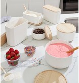 iDesign iDesign Plastic Small Mixing Bowl with Lid, Rosanna Pansino Collection