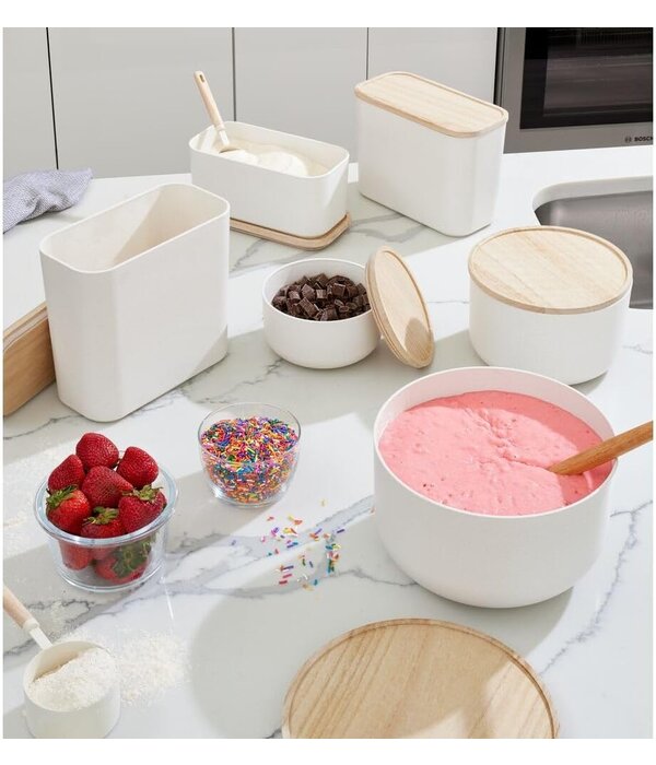 iDesign iDesign Plastic Small Mixing Bowl with Lid, Rosanna Pansino Collection