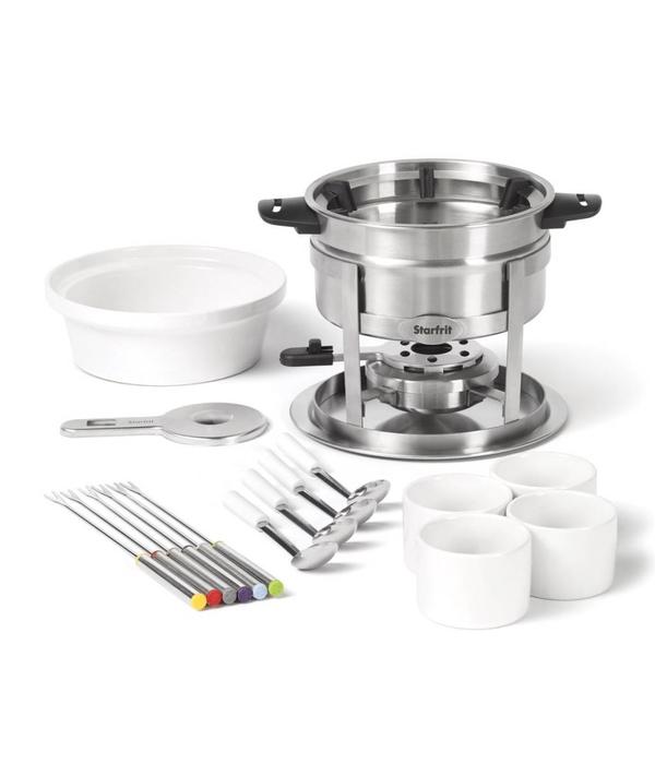 Starfrit Starfrit 3 in 1 Fondue Set - 20 Pieces - Magnetic Fork Guide