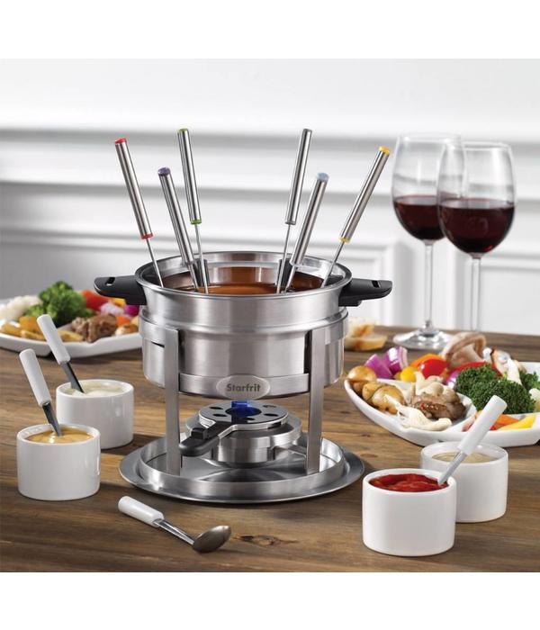 Starfrit Starfrit 3 in 1 Fondue Set - 20 Pieces - Magnetic Fork Guide