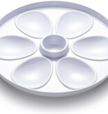 Outset Plateau à huîtres avec 6 compartiments et bol à condiments de Outset