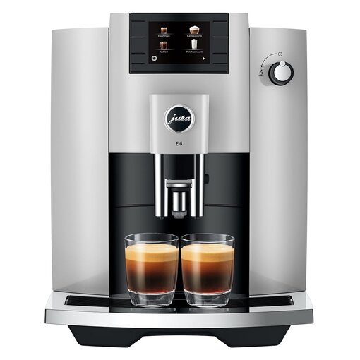 Jura Jura E6 Automatic Coffee Machine, Platinum