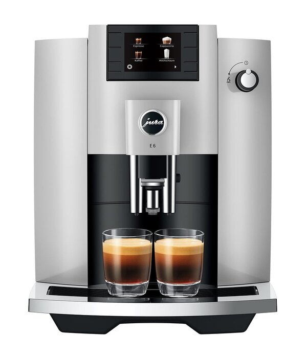 Jura Jura E6 Automatic Coffee Machine, Platinum