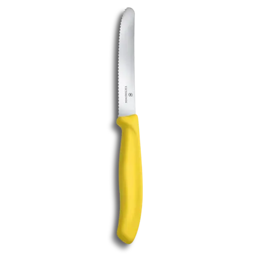Victorinox Couteau dentelé à tomates "Swiss Classic" 11 cm, jaune de Victorinox