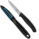 Ensemble couteau d'office 8 cm et éplucheur noir de Victorinox
