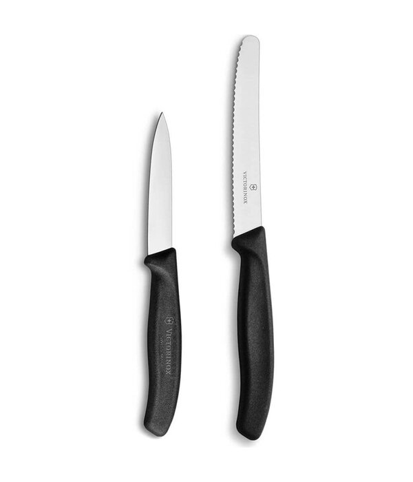 Victorinox Ensemble de couteaux utilitaire et d'office Swiss, noir de Victorinox