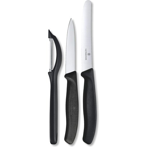 Victorinox Ensemble de couteaux d'office Swiss Classic avec éplucheur, 3 pièces de Victorinox