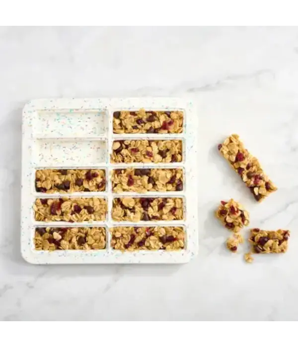 Trudeau Trudeau Silicone 10 CT Protein Bar Pan w/ lid, Confetti