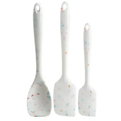 Trudeau Trudeau Confetti Silicone Spatulas, Set of 3