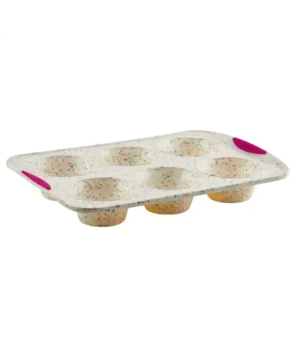 Trudeau Trudeau Confetti Silicone 6-Cup Muffin Mold