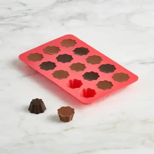 Trudeau Moules pour chocolat Fleur, ens/2 de Trudeau