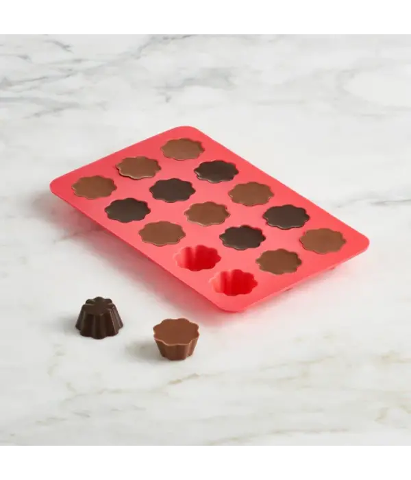 Trudeau Moules pour chocolat Fleur, ens/2 de Trudeau