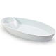 BIA Oval White Crudité Plate