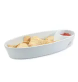 BIA Cordon Bleu Assiette à crudités ovale blanc de BIA
