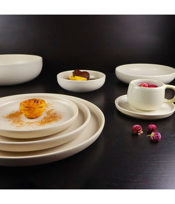 Mesa Bol à Tremper en Grès "Uno Marble" 12 cm de Mesa Ceramics