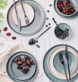 Mesa Assiette en grès "Uno Speckle" Bleue 28 cm de Mesa Ceramics