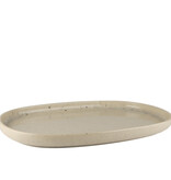 Mesa Plateau en grès "Uno Speckle" 33 cm de Mesa Ceramics