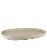 Mesa Plateau en grès "Uno Speckle" 33 cm de Mesa Ceramics