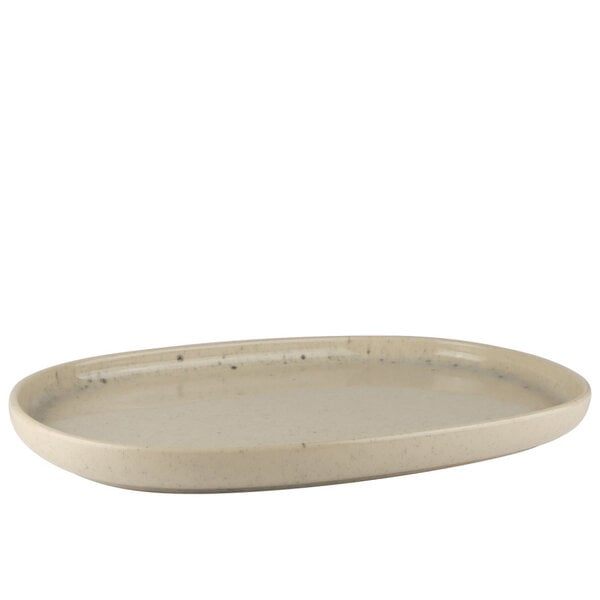 Plateau en grès "Uno Speckle" 33 cm de Mesa Ceramics