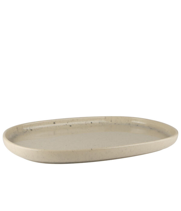 Mesa Plateau en grès "Uno Speckle" 33 cm de Mesa Ceramics