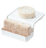 Interdesign iDesign Plastic Double Suction Sink Caddy, White