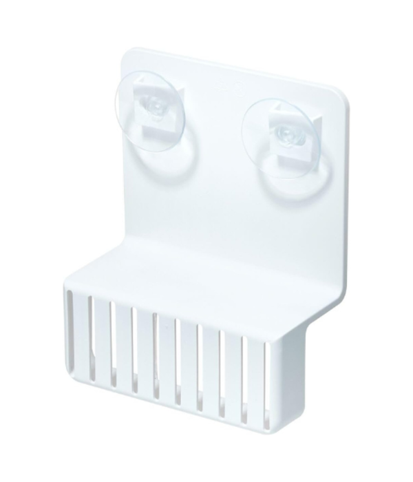 Interdesign iDesign Plastic Double Suction Sink Caddy, White