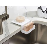 Interdesign iDesign Plastic Double Suction Sink Caddy, White