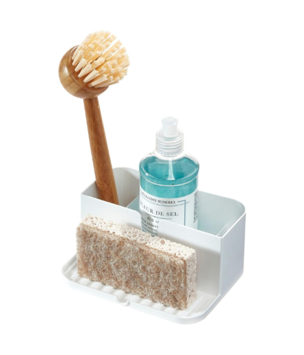 Interdesign iDesign Plastic Sink Caddy with Tray, White