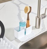 Interdesign iDesign Plastic Sink Caddy with Tray, White