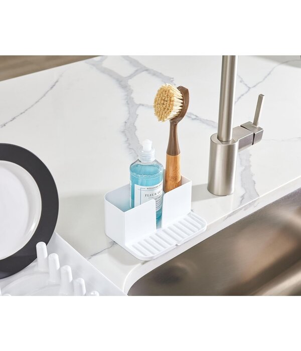 Interdesign iDesign Plastic Sink Caddy with Tray, White