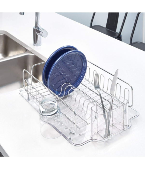 Interdesign iDesign Dish Rack with Tray, 13.5x17x5"