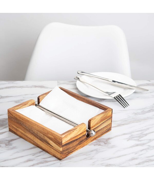 Porte-serviettes en Bois d'Acacia, 6,25" de Ironwood