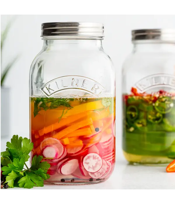 Kilner Set of 2 Fermentation Jars, 1L
