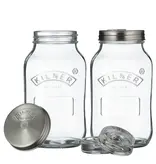Kilner Set of 2 Fermentation Jars, 1L
