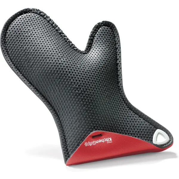 Kitchen Grips 11" Cherry/Black Oven Mitt for Kids