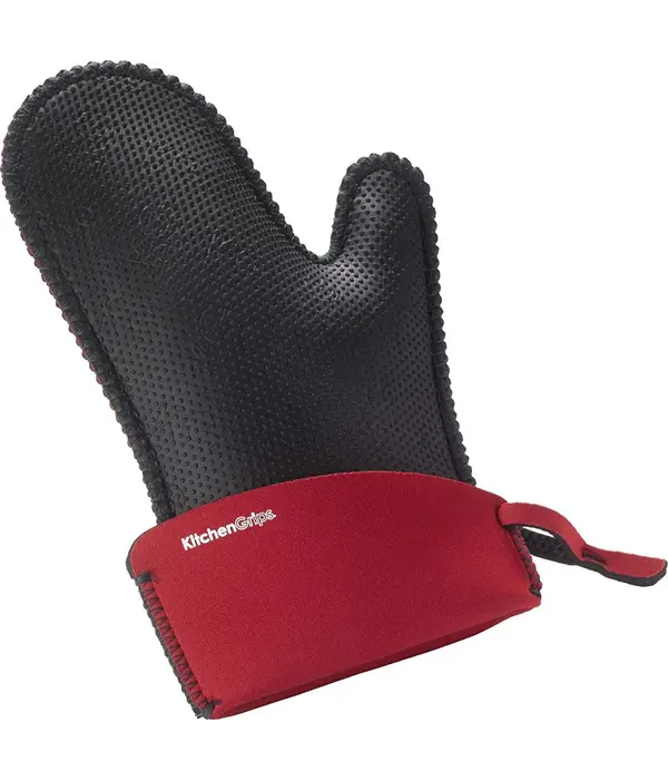 Mitaine pour le four Noir/Cerise, Grand de Kitchen Grips