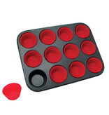La Patisserie La Pâtisserie 12-Cup Muffin Pan with Silicone Cups