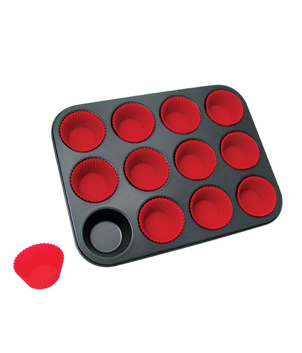 La Patisserie La Pâtisserie 12-Cup Muffin Pan with Silicone Cups