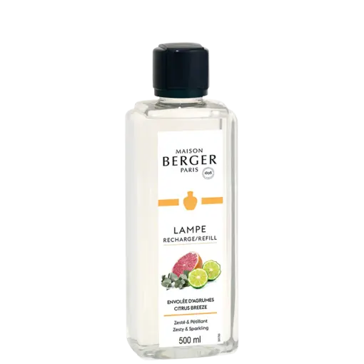 Lampe Berger de Paris Recharge "Envolée d'agrumes" 500ml de Maison Berger