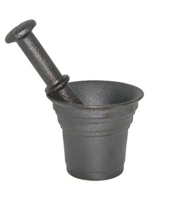 Mortier et pilon noir en fonte Le Cuistot