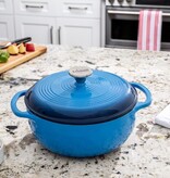 Lodge Lodge Enamel 4-Quart Dutch Oven, Caribbean Blue