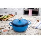 Lodge Lodge Enamel 4-Quart Dutch Oven, Caribbean Blue